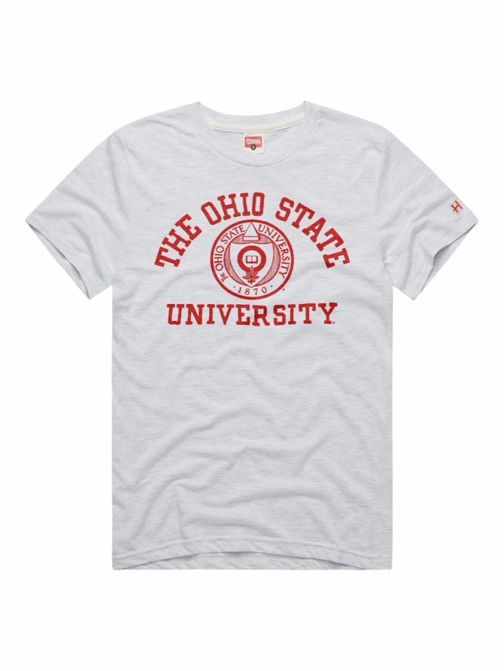 Homage The Ohio State University White Crew Neck Tee